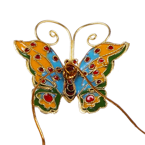 Schmetterling, Deko, Cloisonne Emaille, 0391 - zum Schließen ins Bild klicken